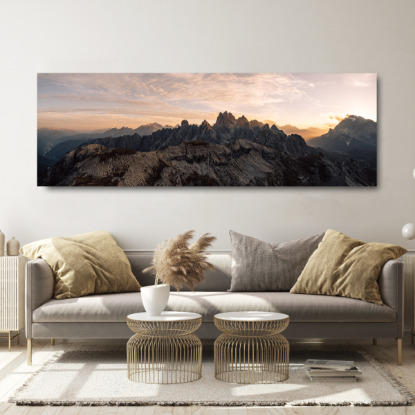 Dolomiten, Italien Panorama Alu Dibond, Limitiert auf 15 Stück